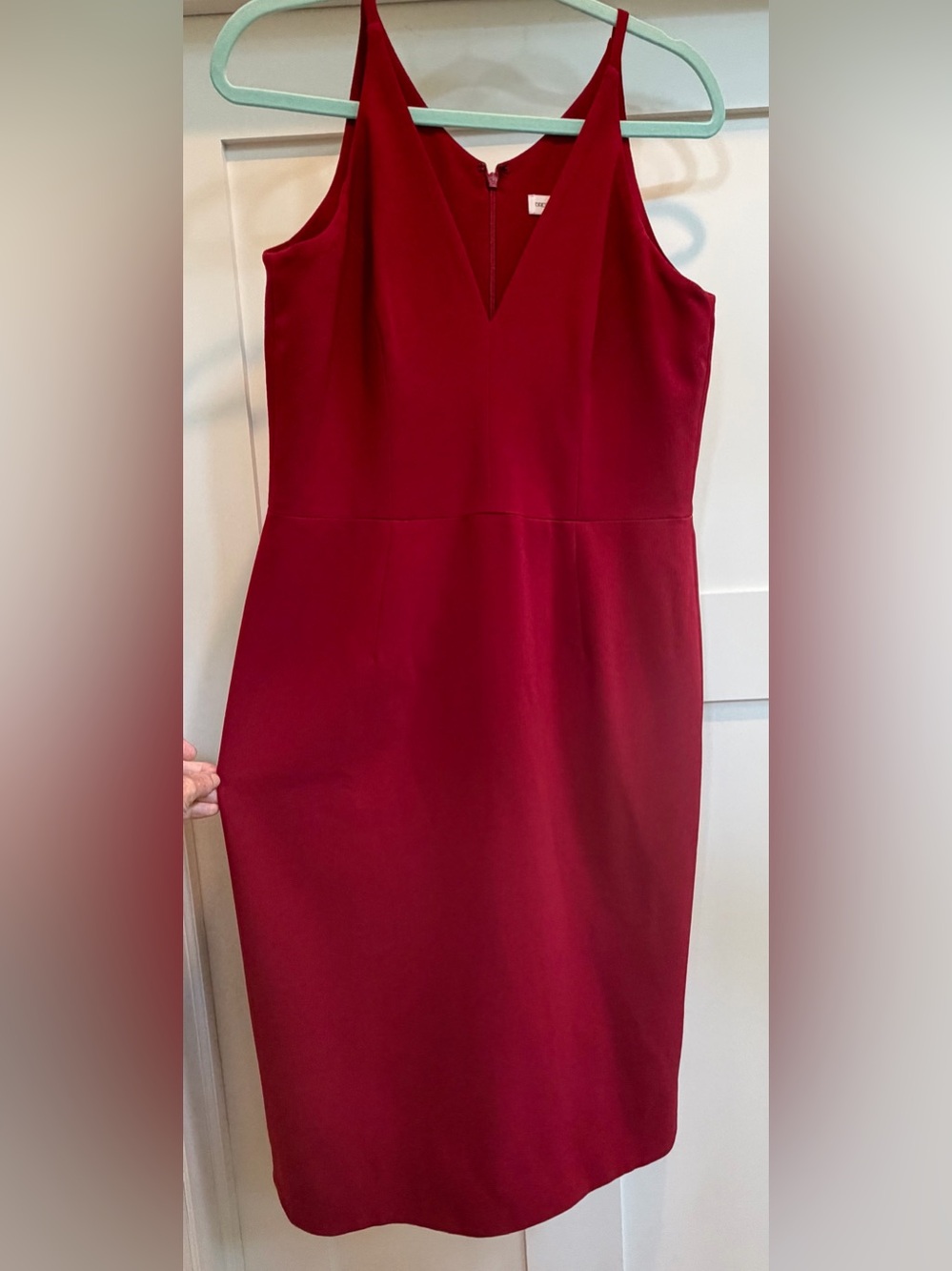 Dress the Population Burgundy Sleeveless Cocktail Dress